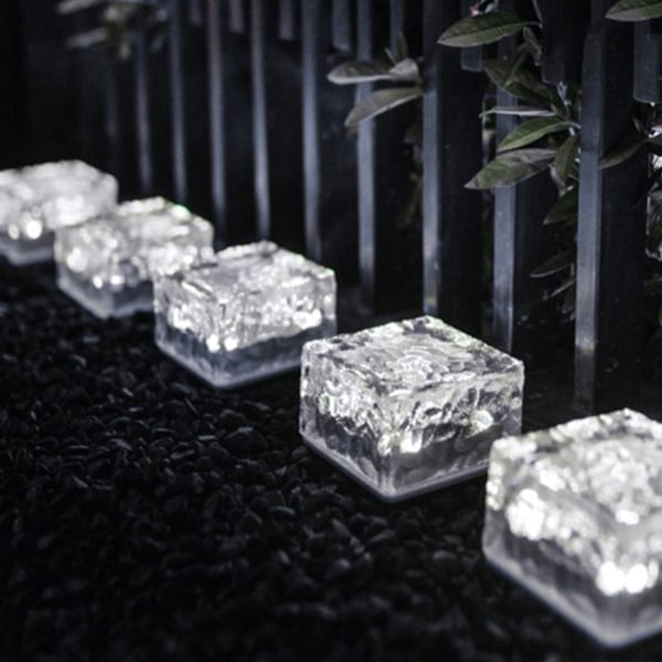 Solcelled Jordlampe Is Klodseform Automatisk Lysstyring Afbryder Vandtæt Udendørs Landskabslampe Med Batteri Hvidt Lys