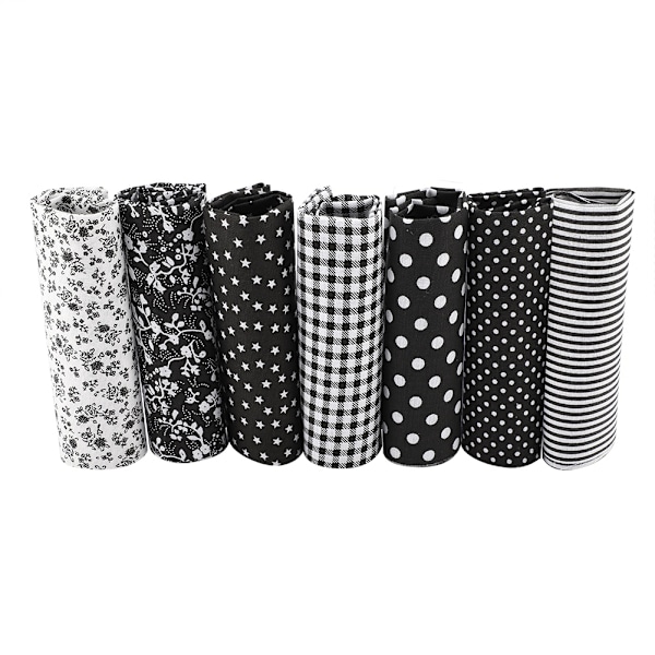 7 st 25*25 cm bomullstyg DIY blandade rutor förskurna sängkläder svit kvarter bunt