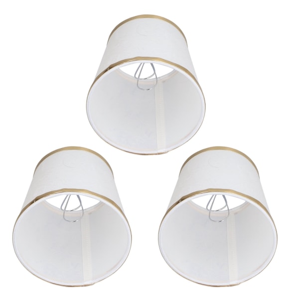 3 stk lampeskærm 5,9 x 5,5 x 4,3 tommer håndlavet sikker støvtæt lysekrone lampeskærme til bordlamper lysekroner