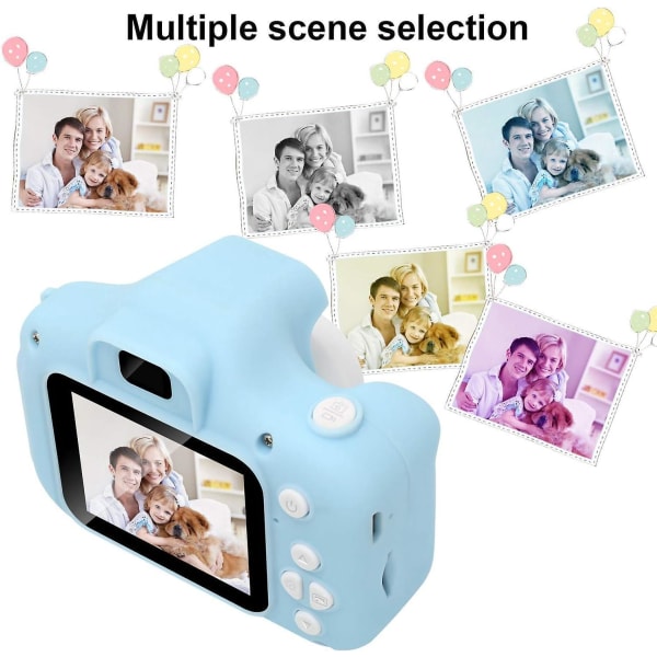 Genopladeligt mini-digitalkamera til piger og drenge i alderen 3-10 - stødsikkert videokamera til foto- og videooptagelse