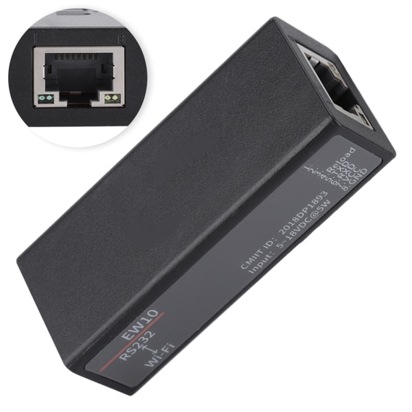 Wifi seriell server ElfinEW10A till Wifi Ethernet RS232 trådlöst nätverk Modbus