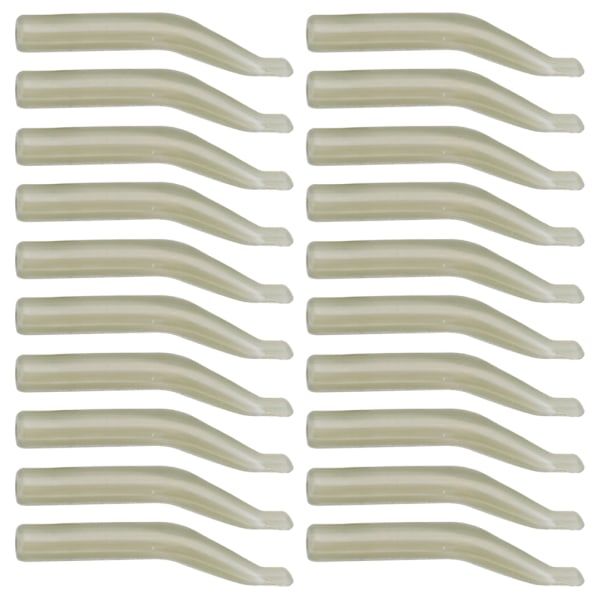 100 stk. 20 mm PE anti-tangles line sigte hylster lysegrøn karpefiskeri tilbehør