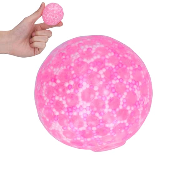 Stressavlastende ball Klem angstlindrende dekompresjonsballleke for barn over 3 år Rosa