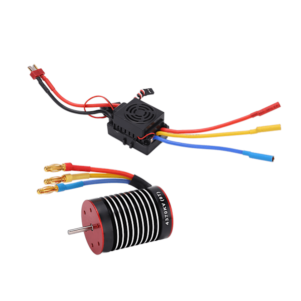 F540 4370KV Børsteløs Motor 60A Børsteløs Vanntett ESC Sett for 1/10 RC Bil Oppgraderingsdeler