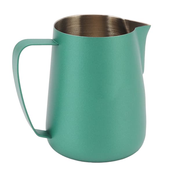 420 ml/14 oz kaffeskummerkop i rustfrit stål, multifunktionel kaffemælkeskummerkande, grøn