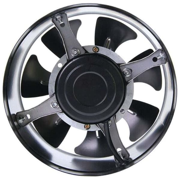 – 150 mm Mini Aksialventilator – Rustfrit stål og galvaniseret stål – 32W Induktionsmotor – 180 m³/t Luftstrøm – Væg- og loftmontering