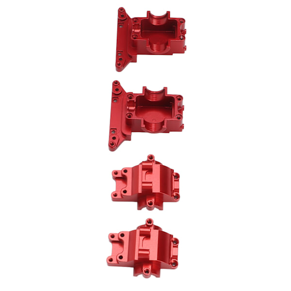 Front og bakre girkasse i aluminiumlegering RC differensialhus for Traxxas LaTrax Teton rød