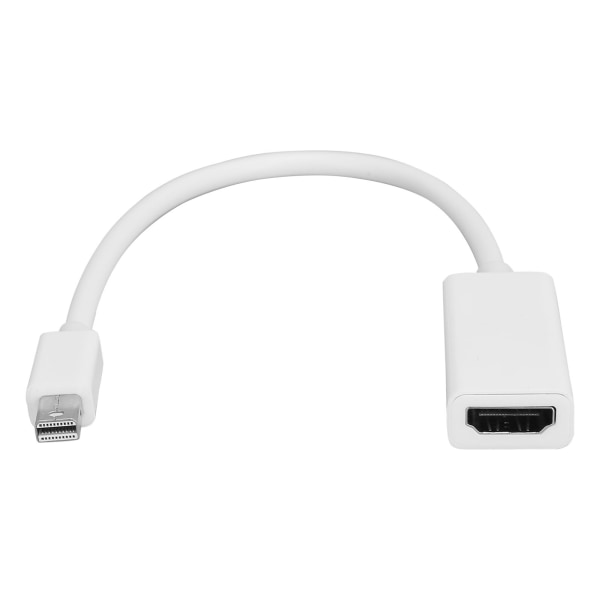 Mini DP Male til HD Multimedia Interface Hun Adapter til MacBook Display Projektor Hvid