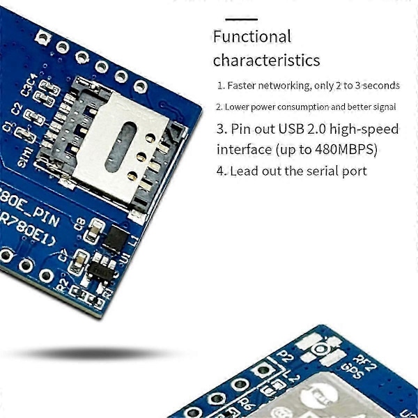 4G Modul Luat Air780E Full Netcom Modul Mini IoT Seriell Kommunikationsdataöverföring DTU Multifunktionsmodul