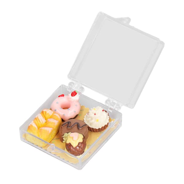 1:12 Dockhus Miniatyr Desserts Set Hög Simulering Liten Bärbar Dockhus Miniatyr Mat för 1:12 Dockhus Presenter Typ A