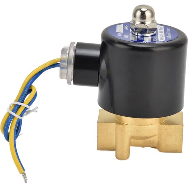 2W-040-10 G3/8 Messing Membran Magnetventil, Normalt Lukket, til Vand, Luft og Olie, 12V DC