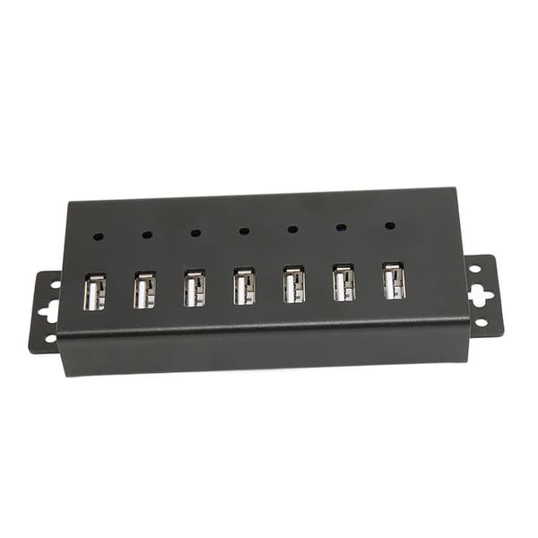 USB2.0 Hub 7 porte med multipel beskyttelse, industriel kvalitet USB2.0 Hub til bærbar pc-computer, amerikansk stik 100-240V
