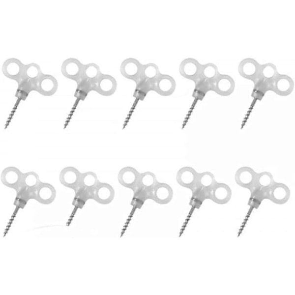 Lettvekts Jordplugger, 10 stk Teltplugger, Forsterket Jordspiker med Lysende Plasthode for Camping