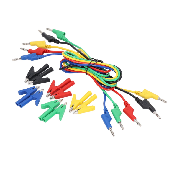 Testledningar Set Bananplugg till krokodilklämma Krets Elektrisk testtrådsats 4mm JT1016