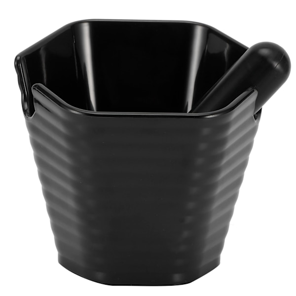 Hexagonal stil kaffeknacklåda Halkfri kaffesumpshink med knockbar Hushållssvart
