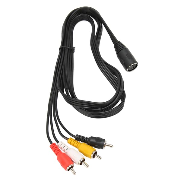 5-bens DIN til 4 RCA-kabel hun til han Plug and Play lydadapterkabel til CD-forstærkerhøjttaler 1,5 m