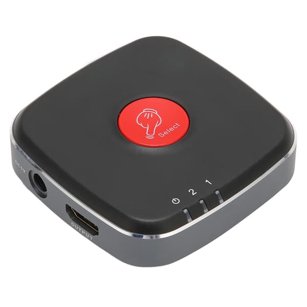 HD Multimedia Interface 2.1 Switch 2 ind 1 ud Splitter Understøtter 8K 60Hz HDR10 48Gbps HDCP2.3 3D US Stik 100‑240V
