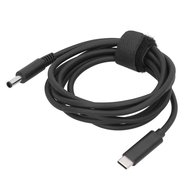 Laddningskabel Typ-C till DC4.5x3.0MM Hankontakt Strömadapterkabel Passar för Dell Laptop