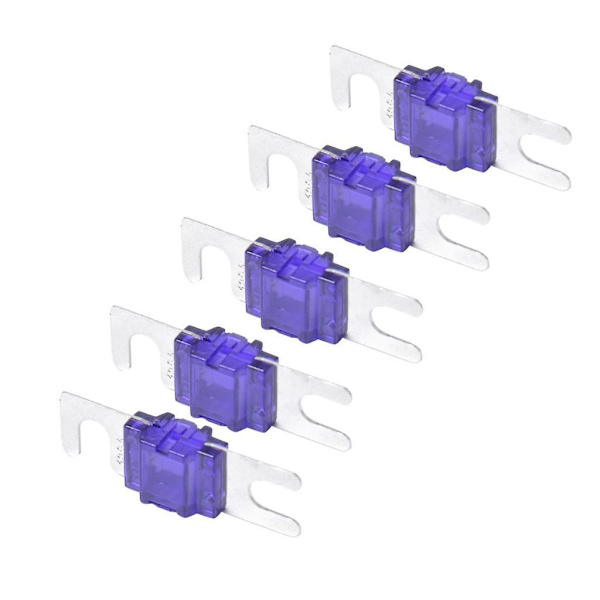 5 x 5 stk. Mini ANL Bolt Gaffel Sikringssæt Bil Audio Strømafbryder 100A--