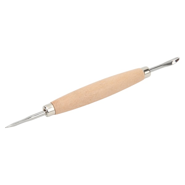 Leathercraft modellering Carving Tools Lett trehåndtak DIY Lær Press Rub Tool for Lær Press Rub/Edge Skiving