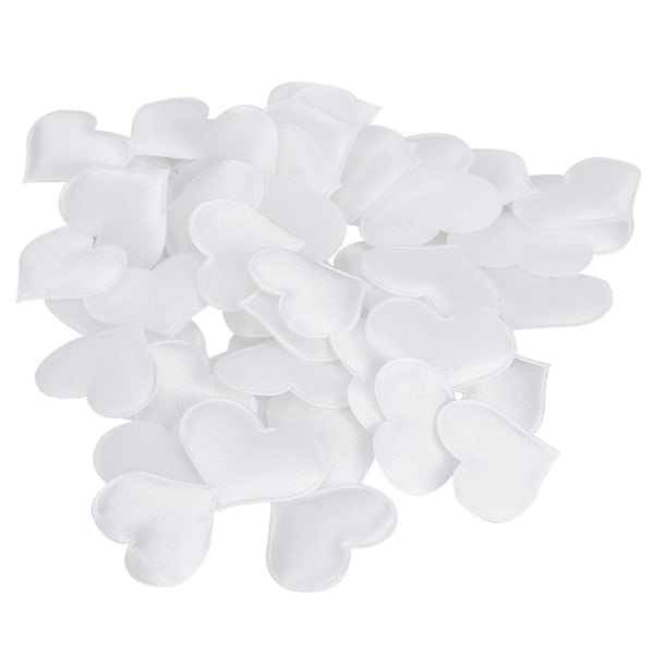 DIY Håndlaget Hjerteformet Bryllup Valentinsdag Dekorasjon Jubileumsfest Tilbehør (3,2 cm Hvit 500 stk Pose)
