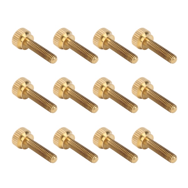 50 kpl litteät uurretut peukaloruuvit, pyöreä pää, puhdas kupari, luistamattomat teollisuustarvikkeet (M5 x 20 mm)