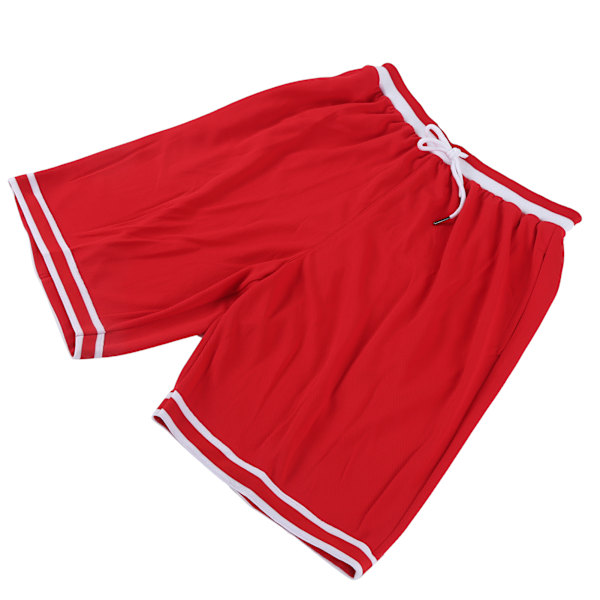 Nopeasti kuivuvat urheilushortsit Kesäjuoksu Kuntoilun harjoitteluhengittävät shortsit raidalla(XL )