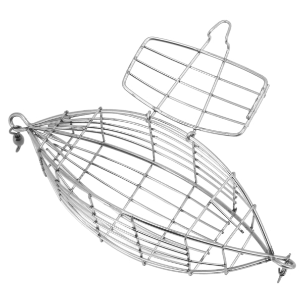 Fiskefoderbur i rustfrit stål, lokkebur til karpefiskeri, foderkurv til rejer, krabber og fiskefoder