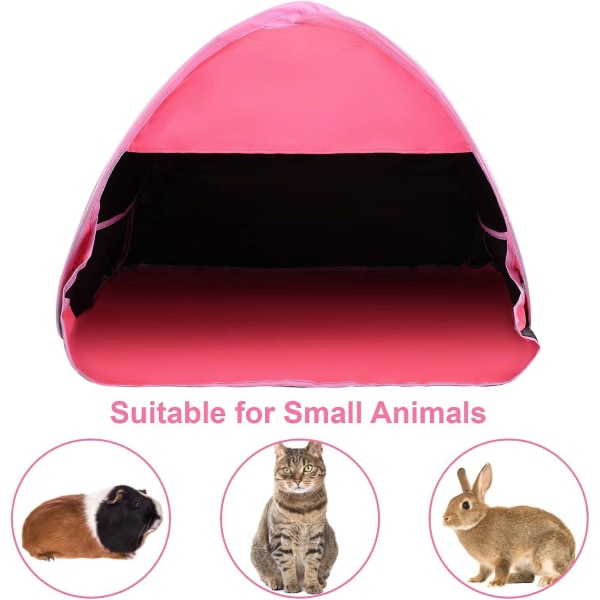 Sammenfoldeligt UV-beskyttende strandtelt til kæledyr og camping - størrelse L, rosarød