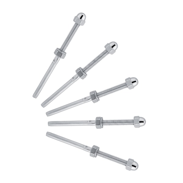 10 stk rustfritt stål gjengede strammeender for 1/8" kabelrekkverkssystem