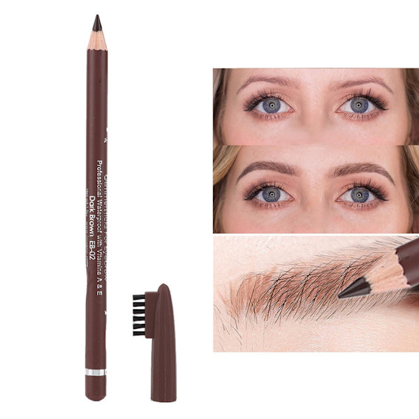 Vattentät ögonbrynspenna Naturlig Långvarig Eye Eyebrow Makeup Penna Cosmetic EB02
