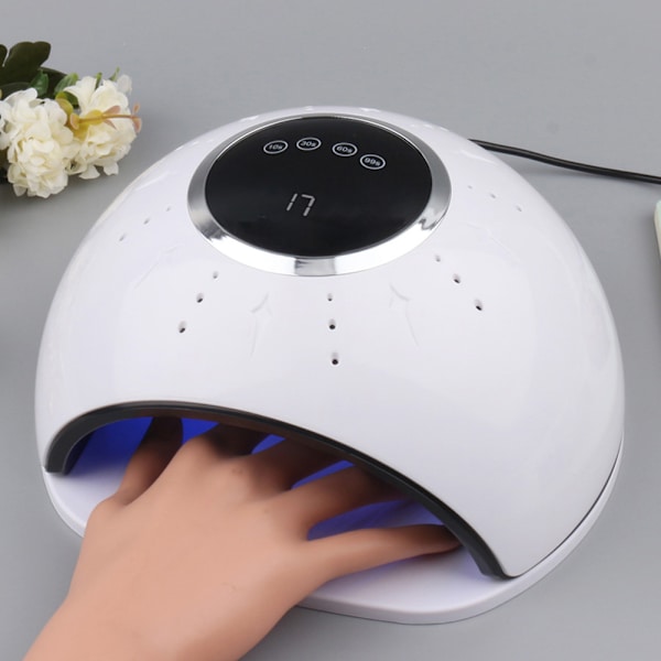 72W LED UV-nagellampa Gel nagellack torktumlare Snabbtorkande nagelkonstmaskin 100-240VEU-kontakt