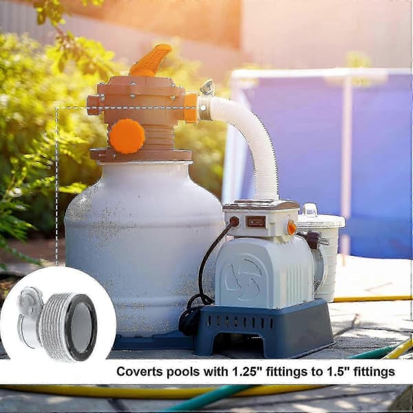 Bestway 58236 - Intex 10722 - Sarja 2 sovitinta 32-38 mm suodatinpumpulle -QWER
