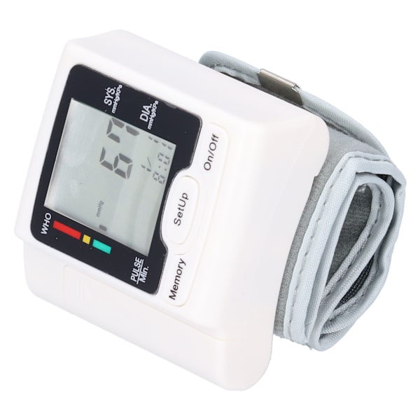 Automatisk handledsblodtrycksmätare Digital LCD-display Pulsmätare Mätinstrument B-stil