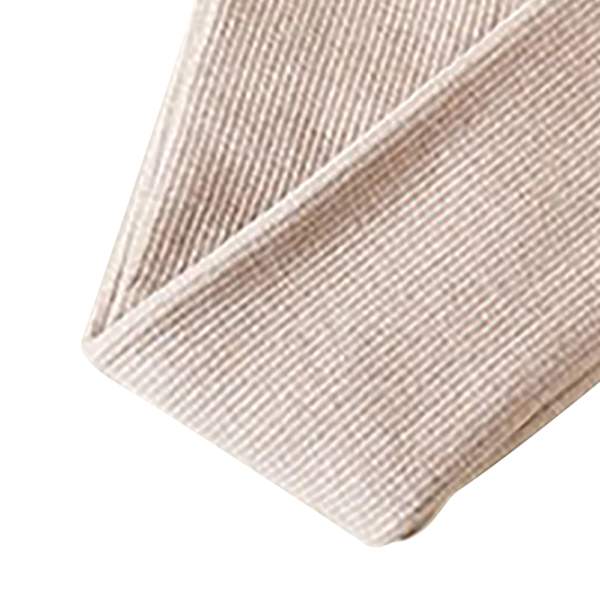 Flickor Vinter Tjocka Varma Byxor Öppna Gren Byxor Stripe Love Flickor Bomulls Leggings M Havregrynsfärg Ålder 2 till 4 År Gamla