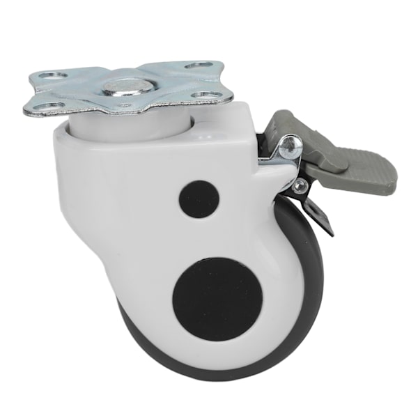 3,93 tum Medical Muted Swirl Caster TPR Rubber Brake Medical Swirl Caster för arbetsbänk