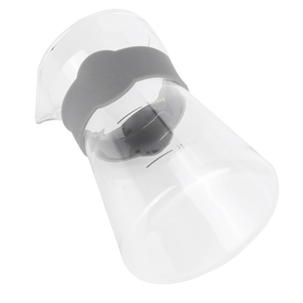 Hemkaffebryggare i högborosilikatglas med våg (transparent)