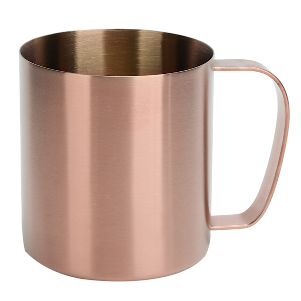 Rostfritt stål kontorsölmugg bärbar hushåll utomhus vatten kaffekopp 480mlRose Gold