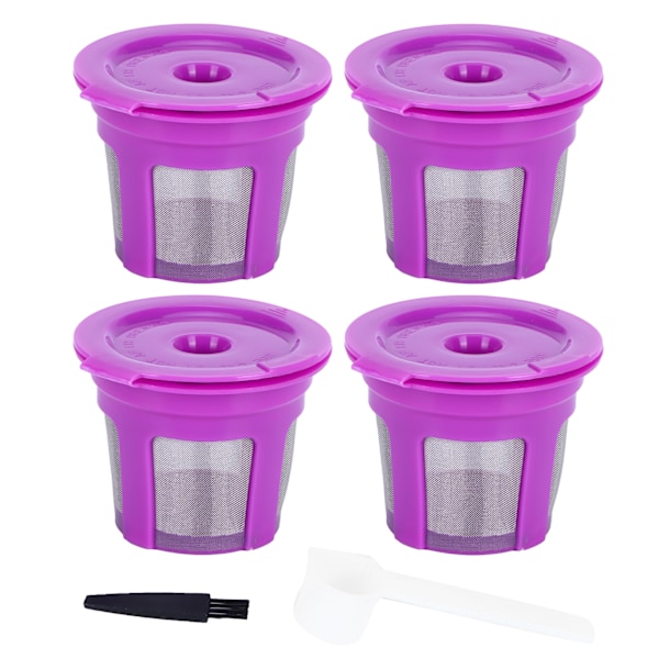 Kaffe Kapsel Børstesett Gjenbrukbar Kaffe Lagingsfilterkopp for KEURIG 2.0 1.04Pcs