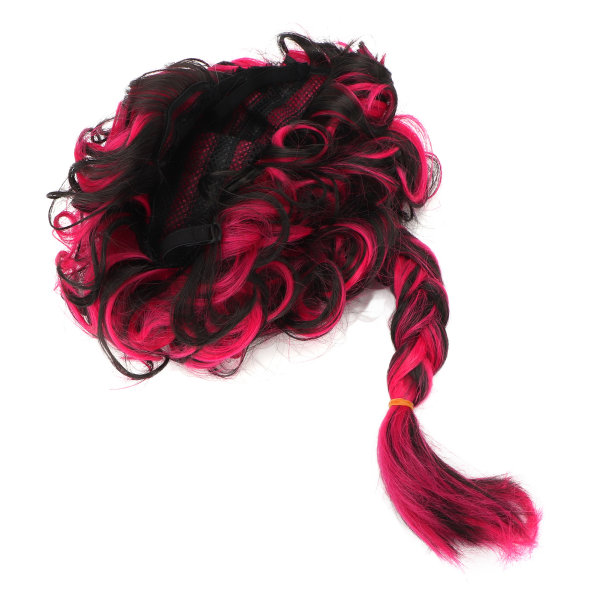 Cosplay peruk Mjuk färgad högtemperatur syntetiskt hår justerbar peruk för jul Halloween