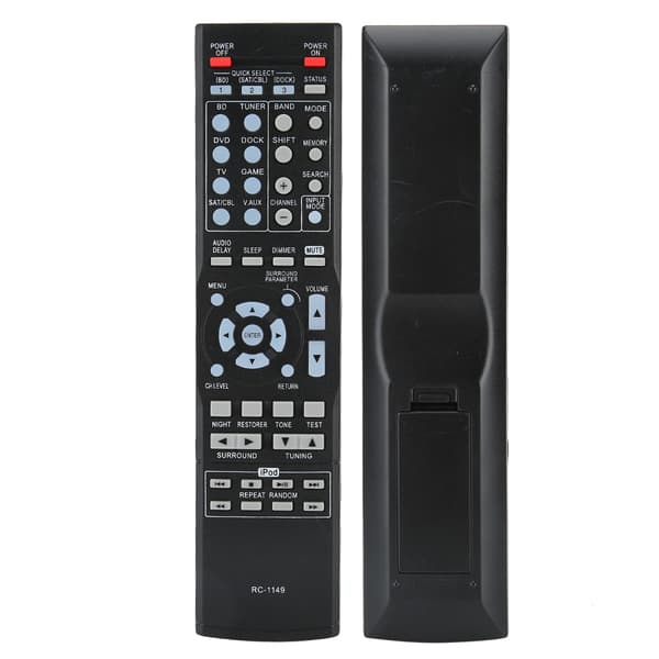 ABS Holdbar Slidstærk Sort Controller Fjernbetjening Udskiftningstilbehør til DENON RC-1149