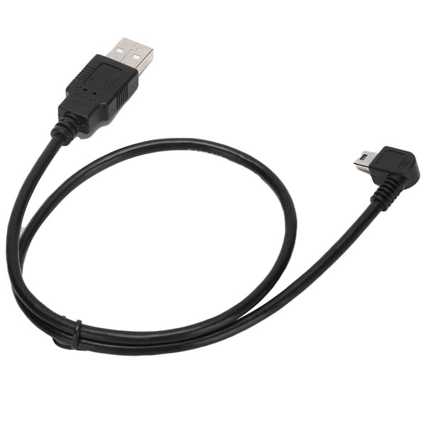 USBA til Mini USBB Kabel Hann til Hann Albue Venstre Vinkel Strømforsyning Ladekabel for PC