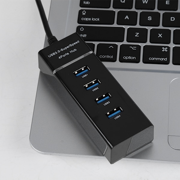 4 Port USB3.0 HUB Opladningsdockingstation 5Gbps opladningshub-adapter til telefon/tablet/pc/Windows