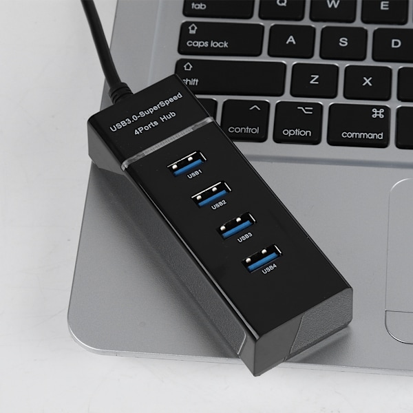 4-portars USB3.0 HUB Laddningsdockningsstation 5 Gbps Charging Hub Adapter för telefon/surfplatta/PC/Windows