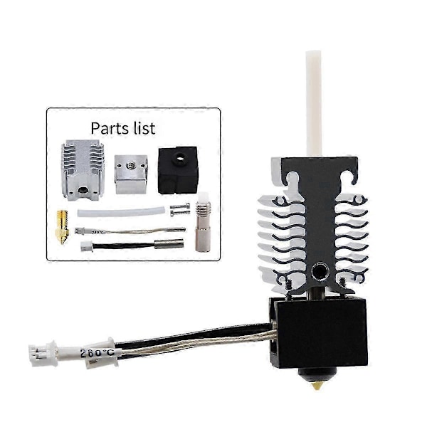 Kompatibel med -3-V3 SE Hotend Dyse Kit 24V 40W Varmeblokk Ekstruder Hotend Kit 3D-skriver Tilbehør