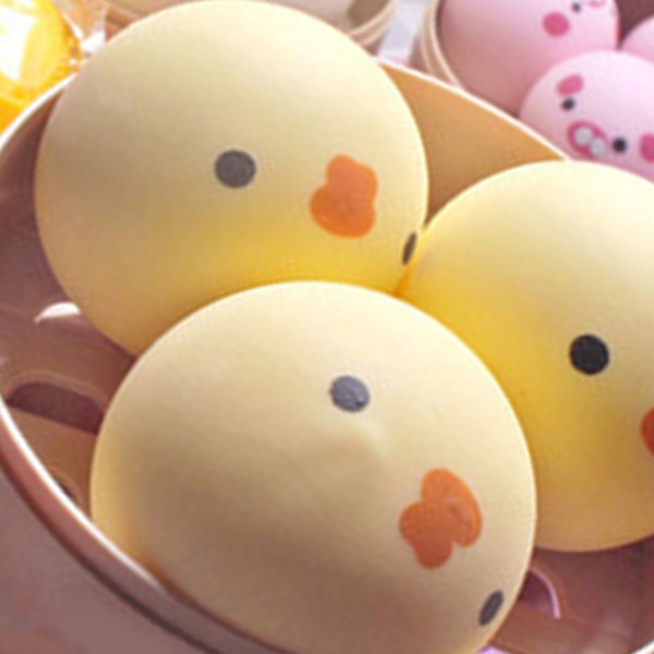 Klemme legetøj stress relief blød voksagtig langsom rebound squishies stress relief legetøj til afslapning kylling