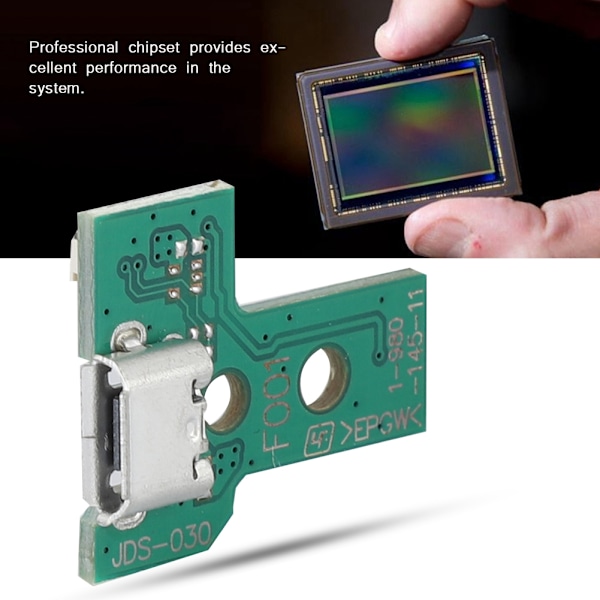 USB-opladningspladeport-stikoplader JDS-030 til PS4-controller fladkabel