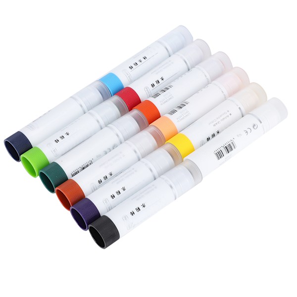 12 stk. Gouache malingpinner - roterende fargestifter for barn - vaskbare - fargerike - kraftig farge