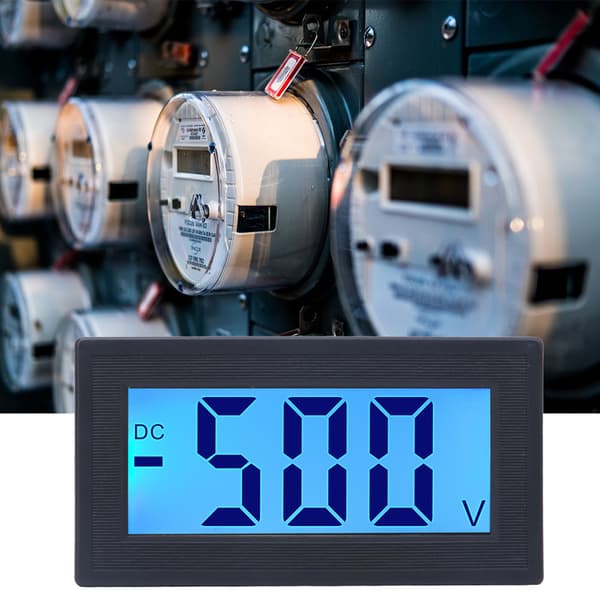 YB5135DB DC Digital Voltmeter LCD Display Spændingsmåler AC100-240V Strømforsyning DC 0-500V