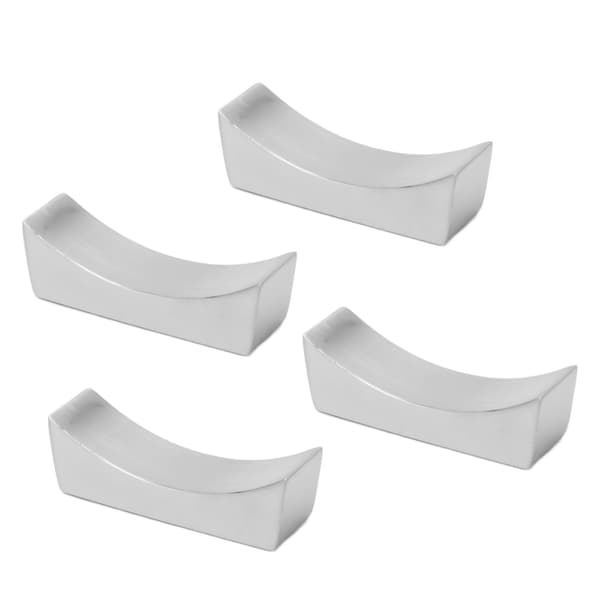 4 st Rostfritt Stål Chopstick Rest Båtform Chopstick Sked Kniv Gaffel Bestickhållare